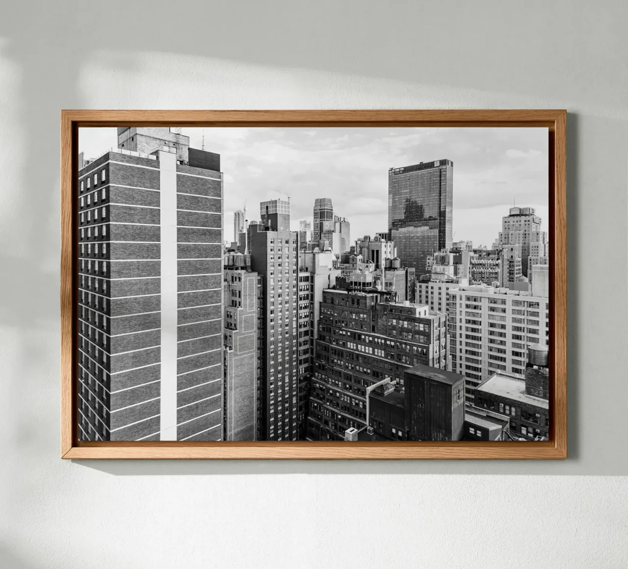 Edificio Skyline B&N tela da Carinaprint