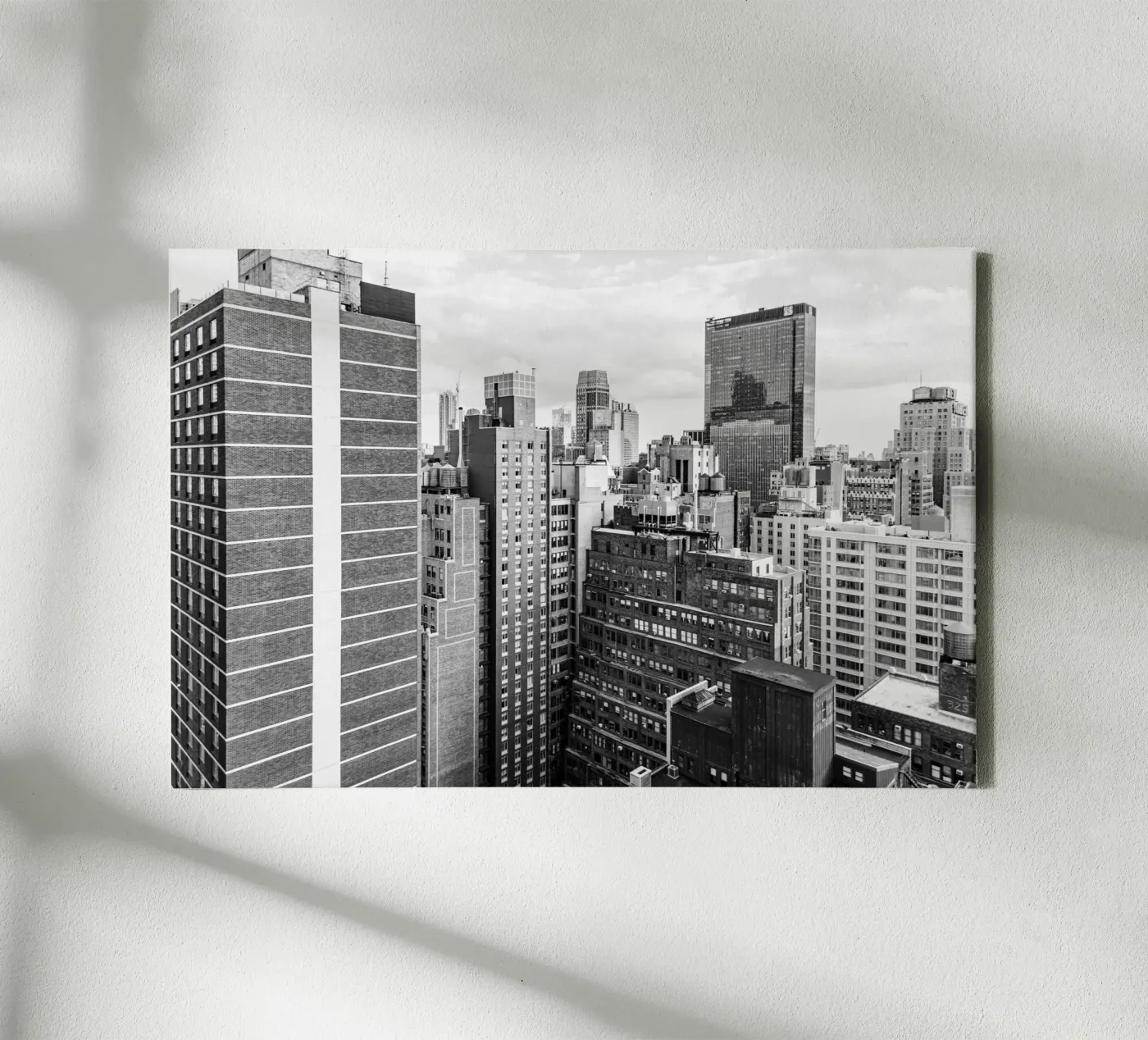 Edificio Skyline B&N tela da Carinaprint