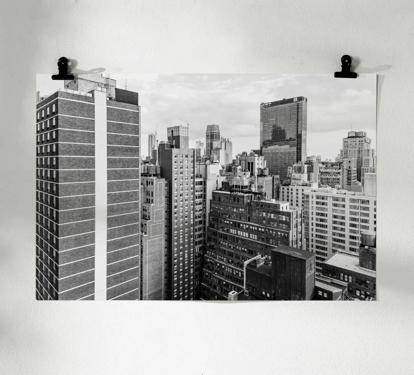 Edificio Skyline B&N poster da Carinaprint