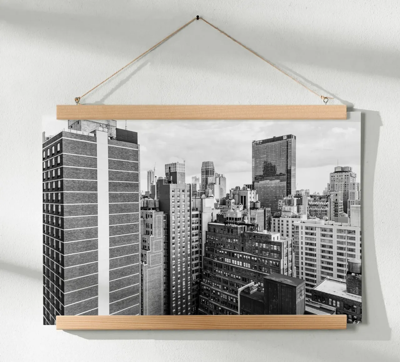 Bâtiment Skyline N&B poster de Carinaprint