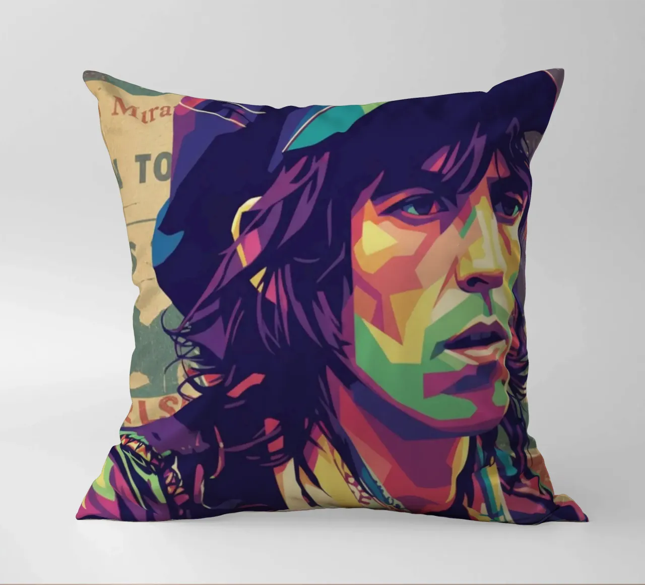 Keith Richards pop art vintage cuscino da Hantamrata