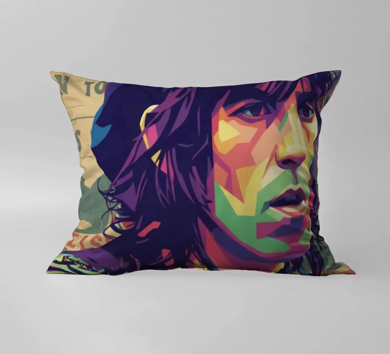 Keith Richards pop art vintage cuscino da Hantamrata