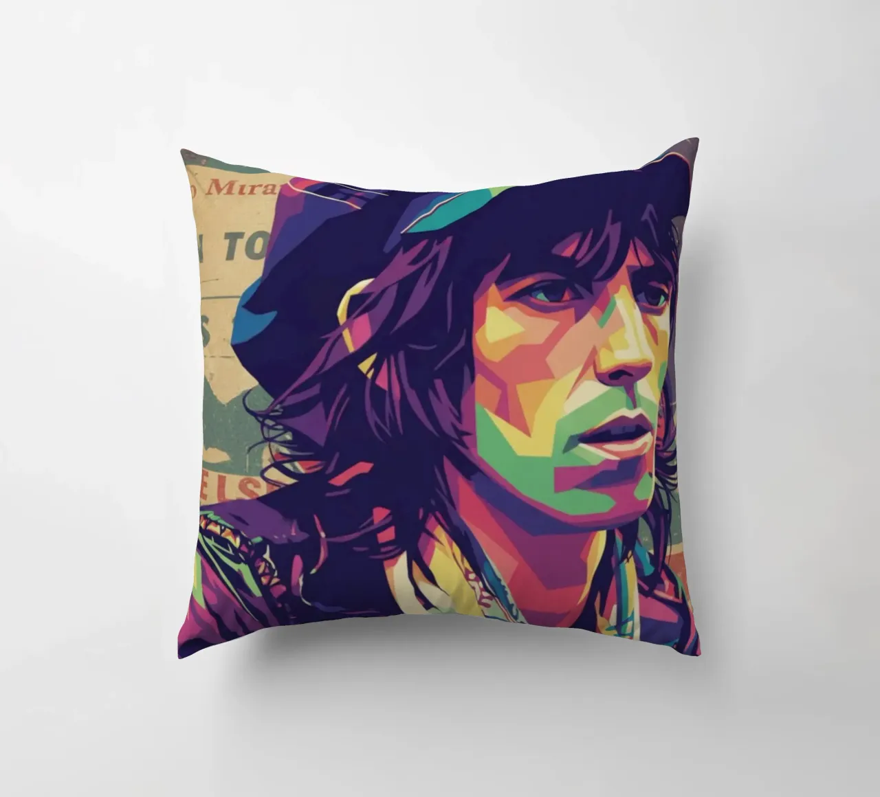 Keith Richards pop art vintage cuscino da Hantamrata