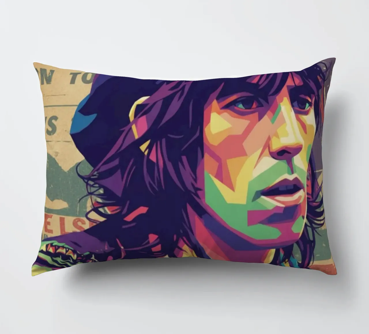 Keith Richards pop art vintage cuscino da Hantamrata