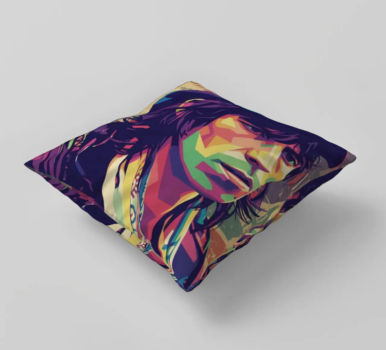 Keith Richards pop art vintage cuscino da Hantamrata