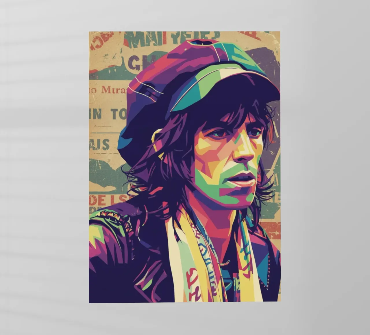 Keith Richards pop art vintage pellicola backlit da Hantamrata