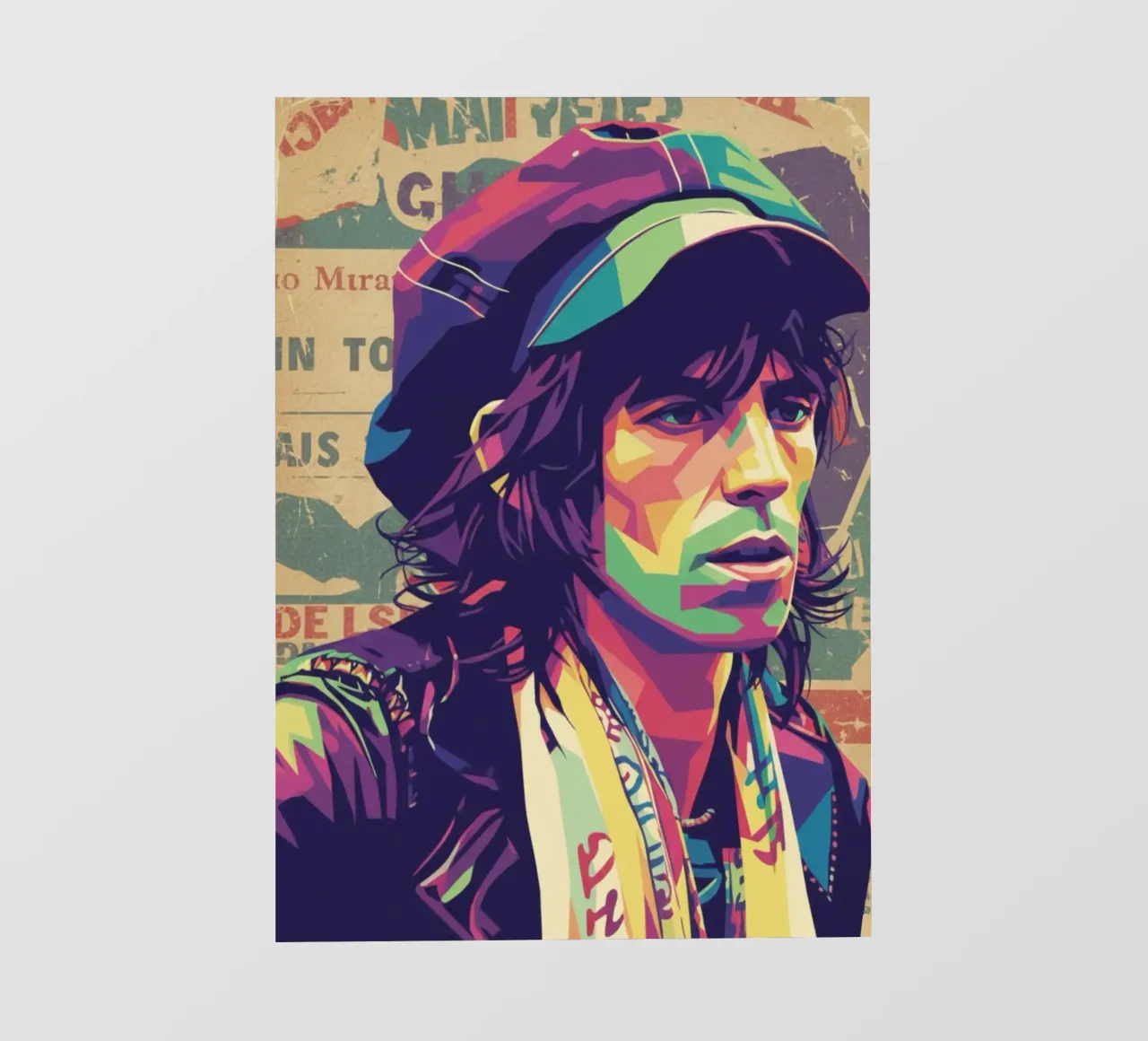 Keith Richards pop art vintage pellicola backlit da Hantamrata