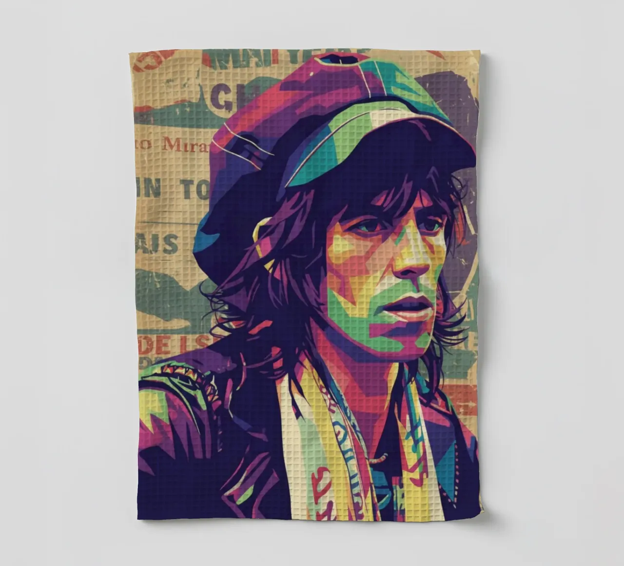Keith Richards pop art vintage canovaccio da cucina da Hantamrata