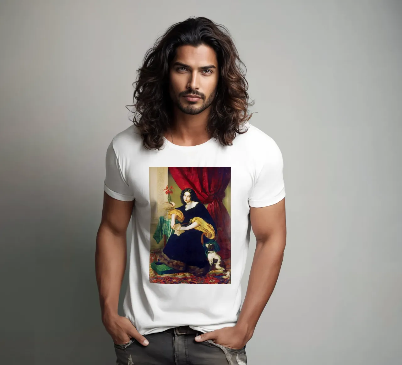 Pauline Huebner di Julius Huebner t-shirt da Venus Art