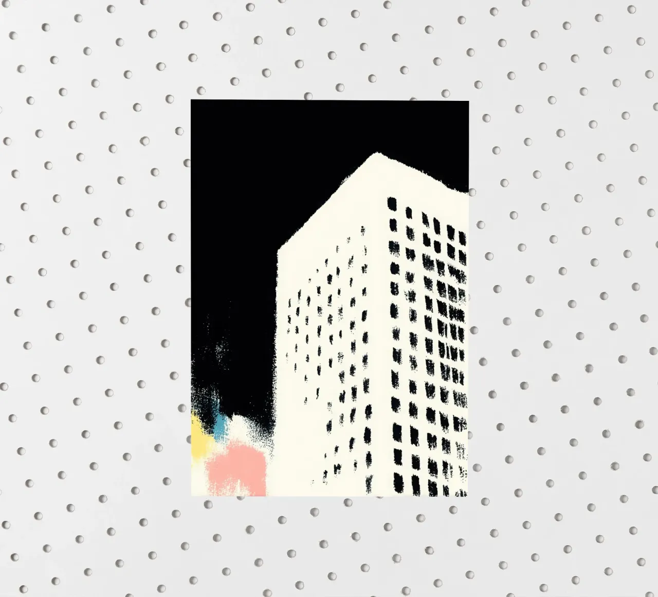Edificio Risograph minimalista adesivo da Nikis Art Studio
