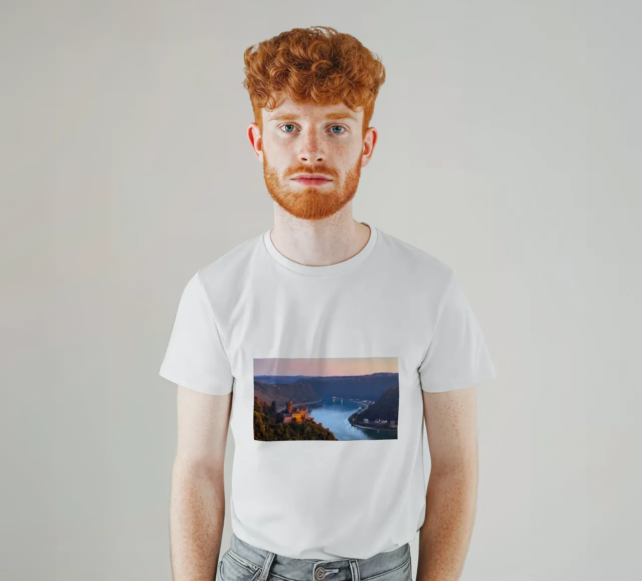 DER RHEIN 03 t-shirt da Tom Uhlenberg