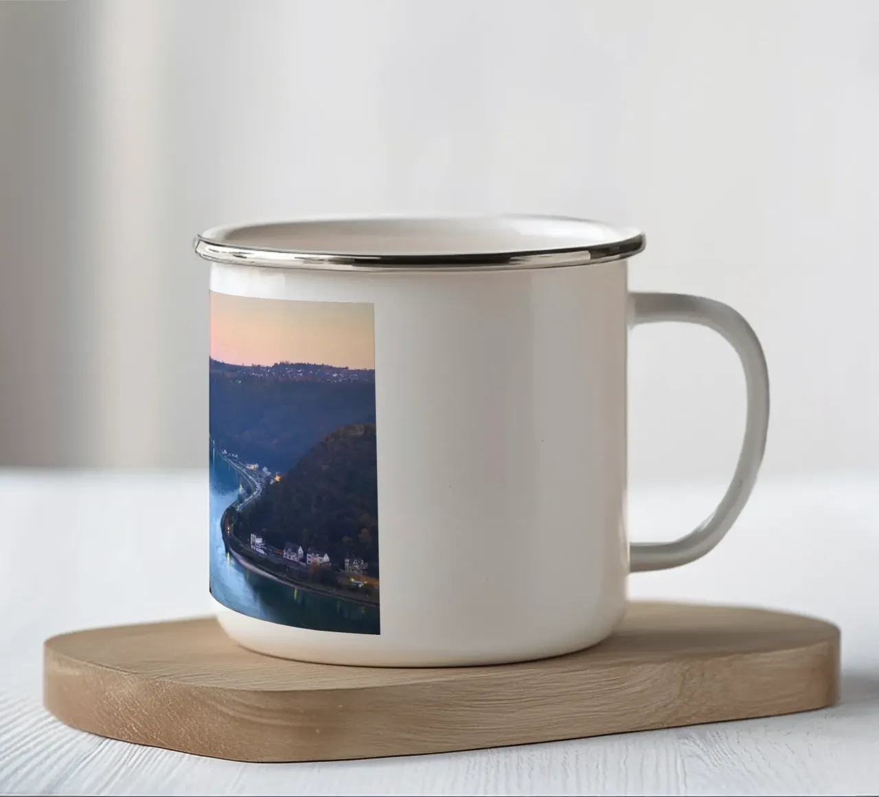 DER RHEIN 03 tazza in smalto da Tom Uhlenberg