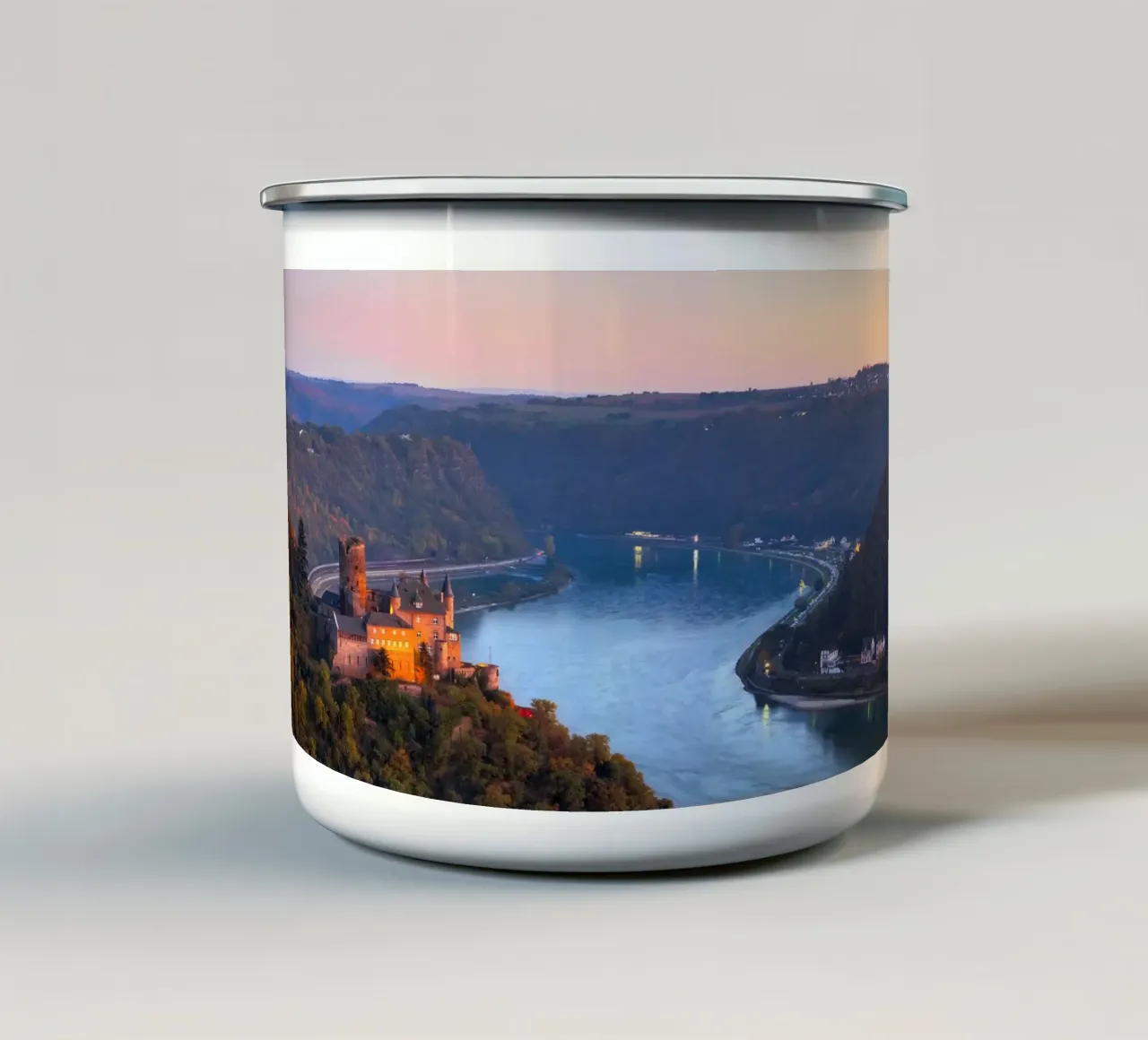 DER RHEIN 03 tazza in smalto da Tom Uhlenberg