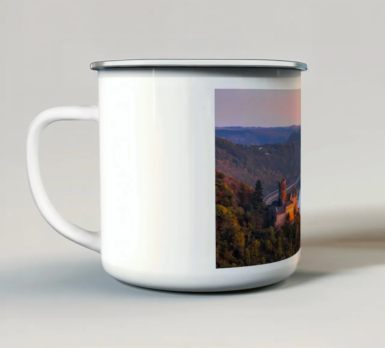 DER RHEIN 03 tazza in smalto da Tom Uhlenberg