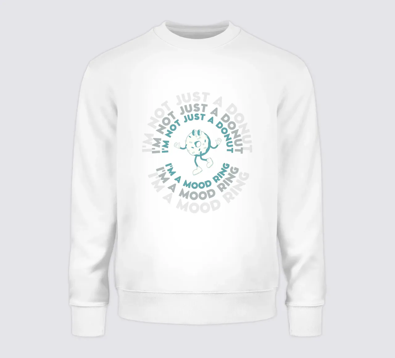 Personnage de bande dessinée rétro I'm Not Just A Donut Vert Blanc sweat de Studio Frances M