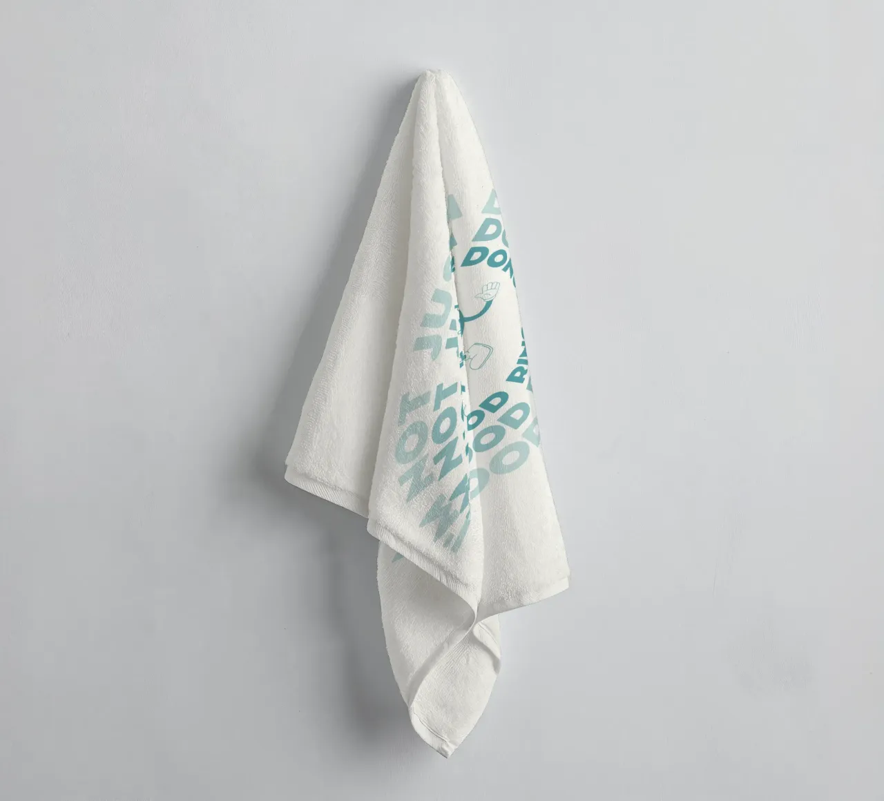Personnage de bande dessinée rétro I'm Not Just A Donut Vert Blanc serviette de bain de Studio Frances M