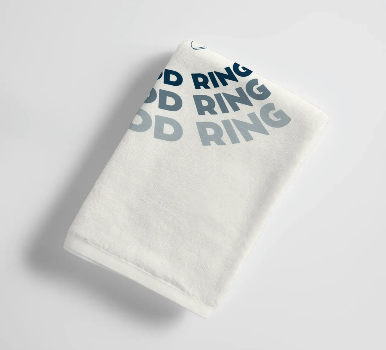 Retro Comic Charakter I'm Not Just A Donut Blau Weiß Handtuch von Studio Frances M