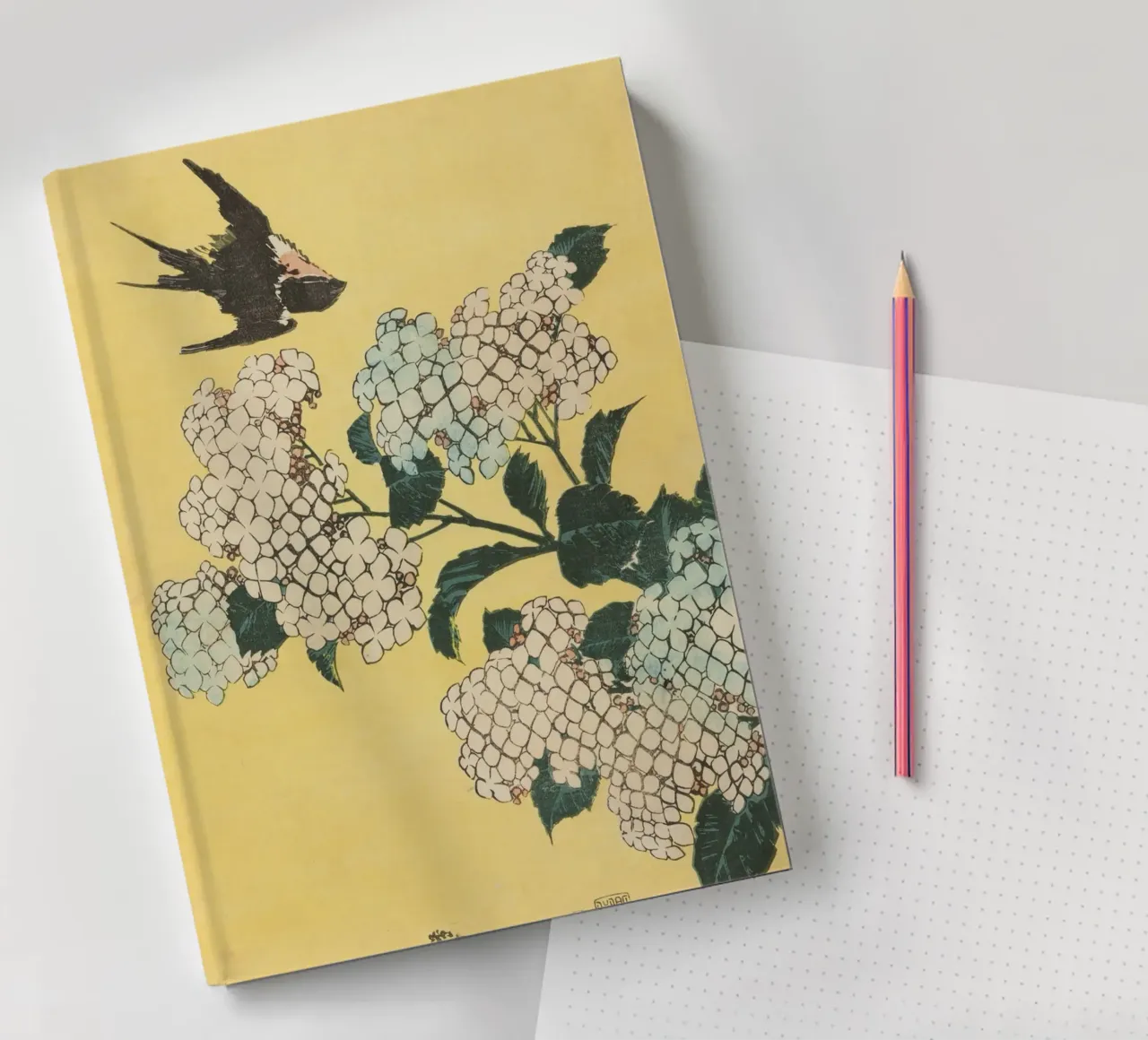 Hydrangea and Swallow diario da vintageshop