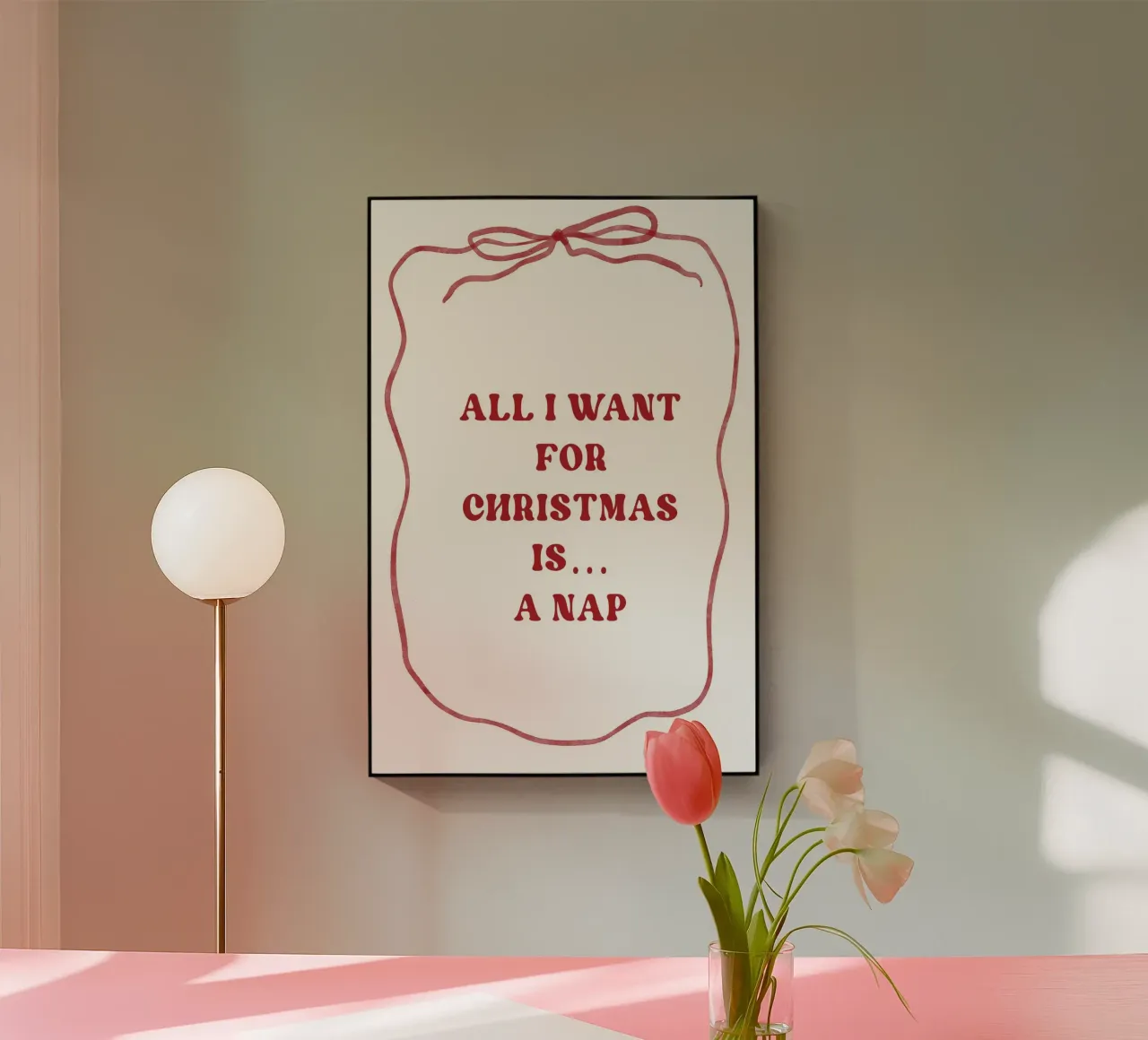 All I Want For Christmas...Is A Nap plexiglass da treechild