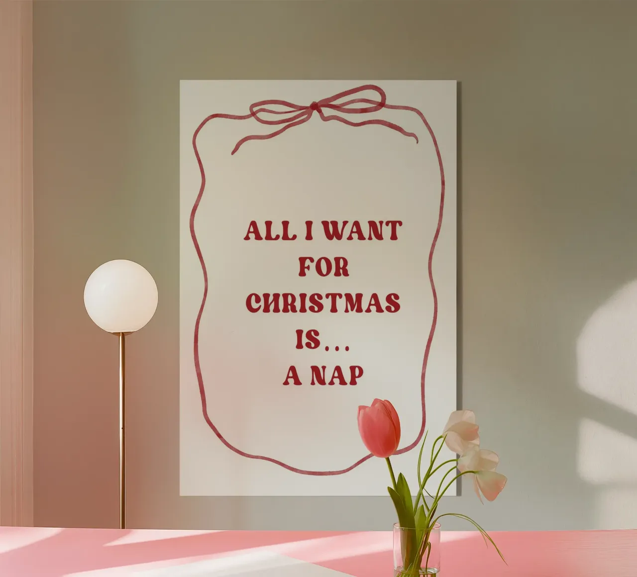 All I Want For Christmas...Is A Nap plexiglass da treechild
