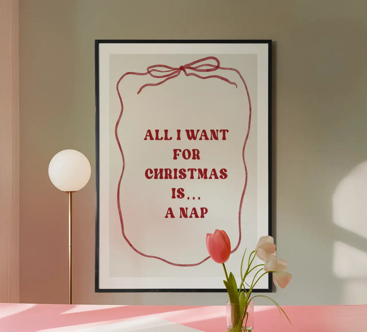 All I Want For Christmas...Is A Nap carta hahnemühle da treechild