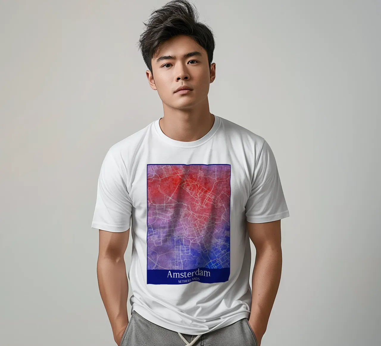 Amsterdam NETHERLANDS t-shirt da WorldPrint