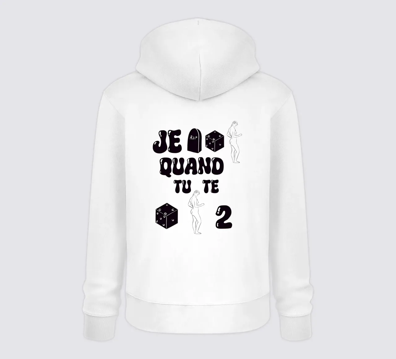 Je tombe des nu quand tu te dénude felpa con cappuccio da RÉBUS REBUS