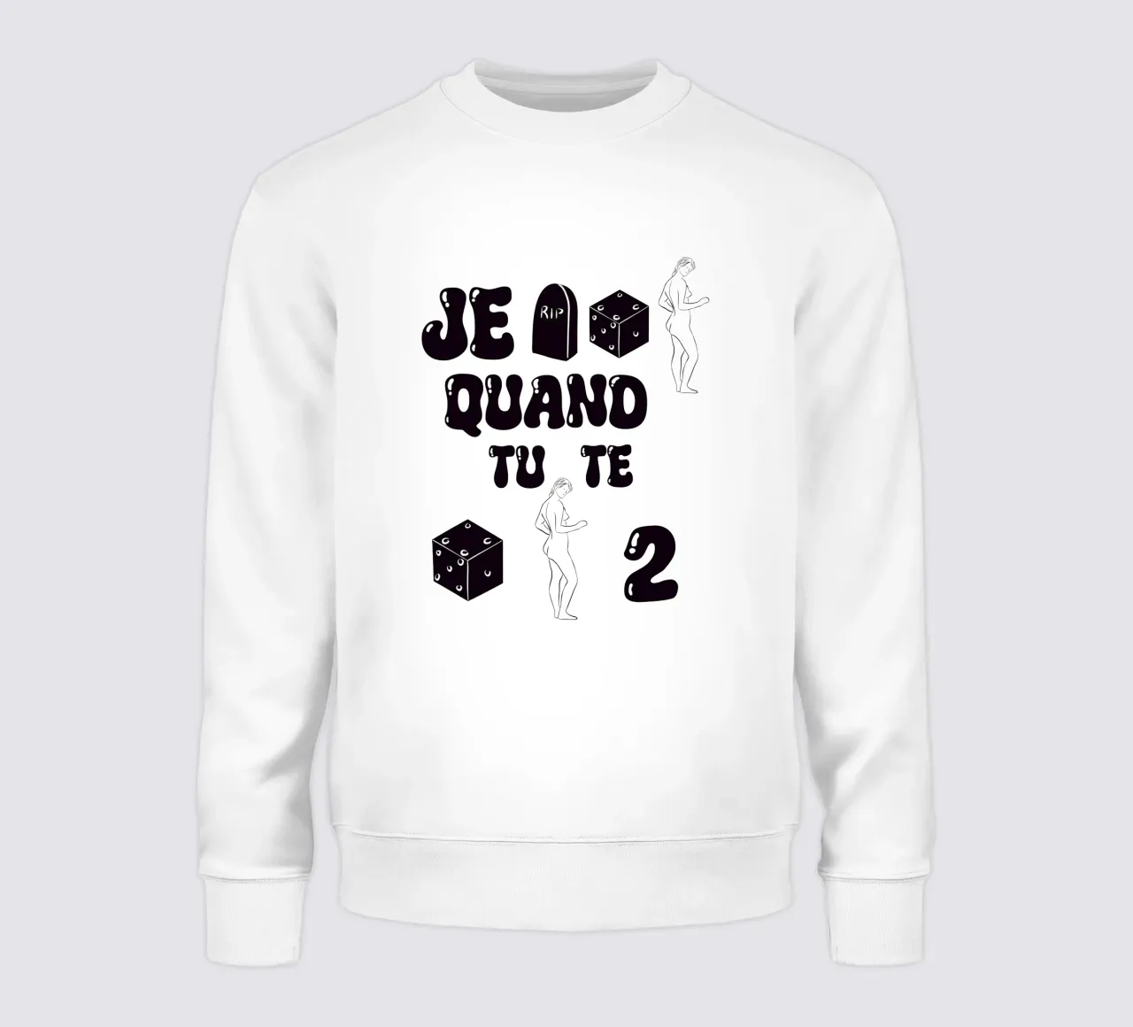 Je tombe des nu quand tu te dénude felpa da RÉBUS REBUS