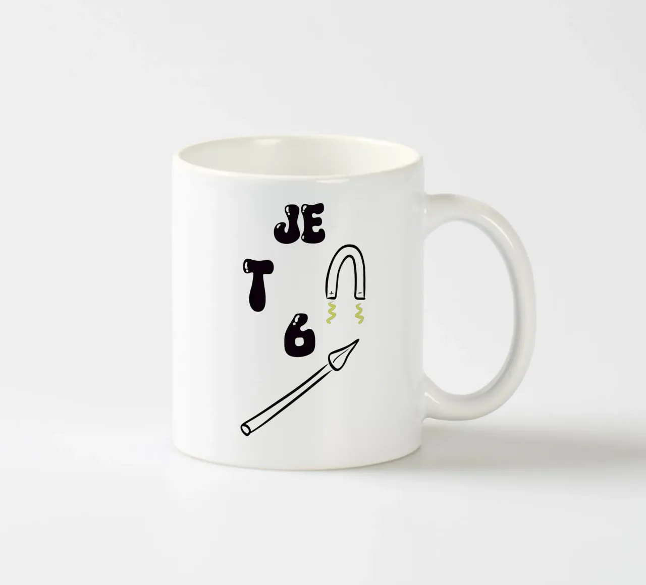 Ti amo in silenzio tazza in ceramica da RÉBUS REBUS