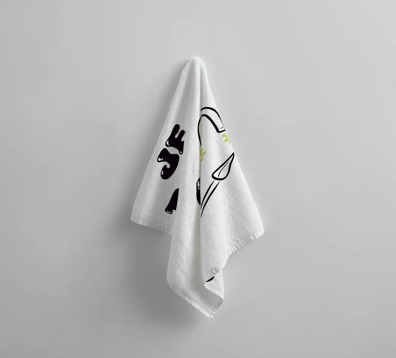 Ti amo in silenzio asciugamano da bagno da RÉBUS REBUS