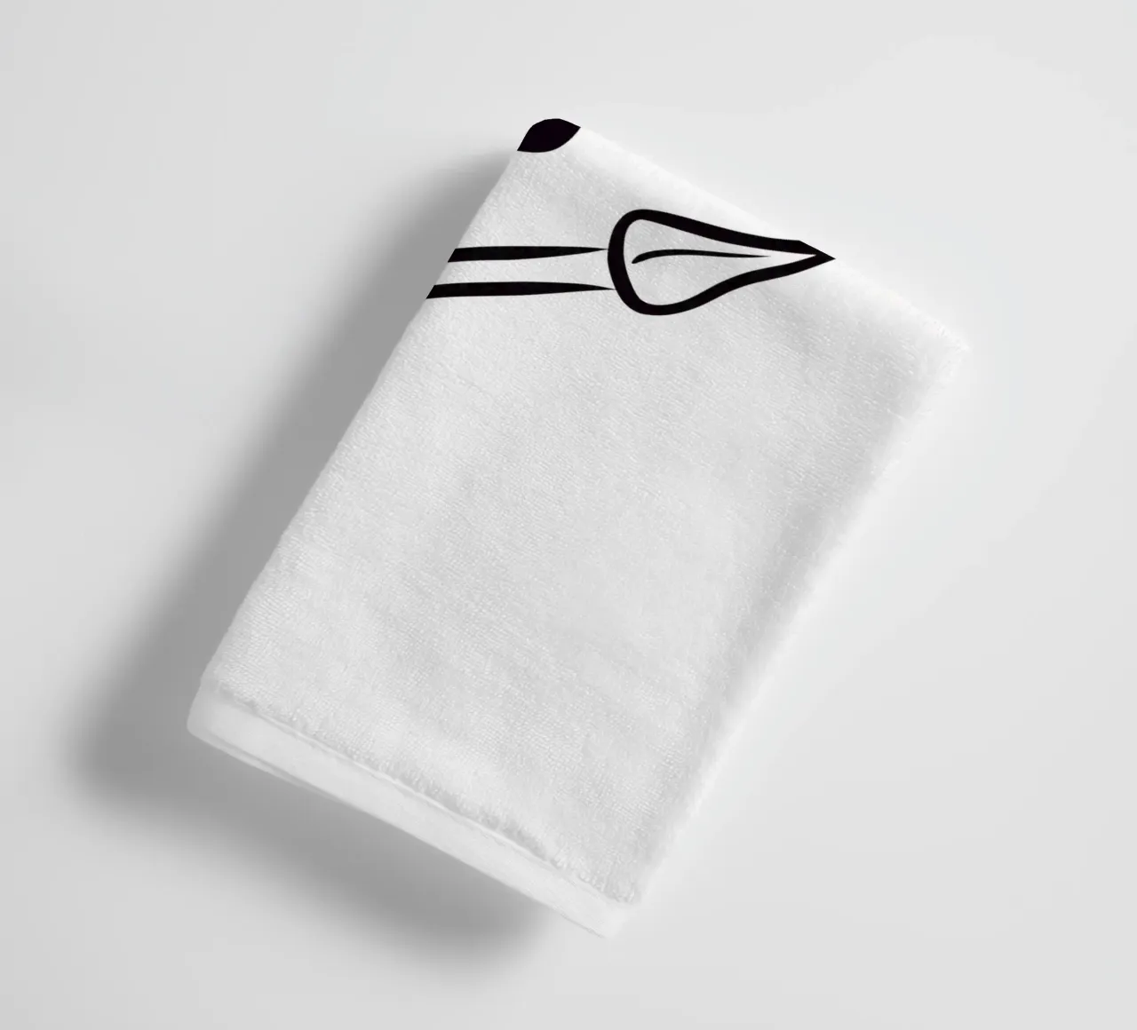 Ti amo in silenzio asciugamano da bagno da RÉBUS REBUS