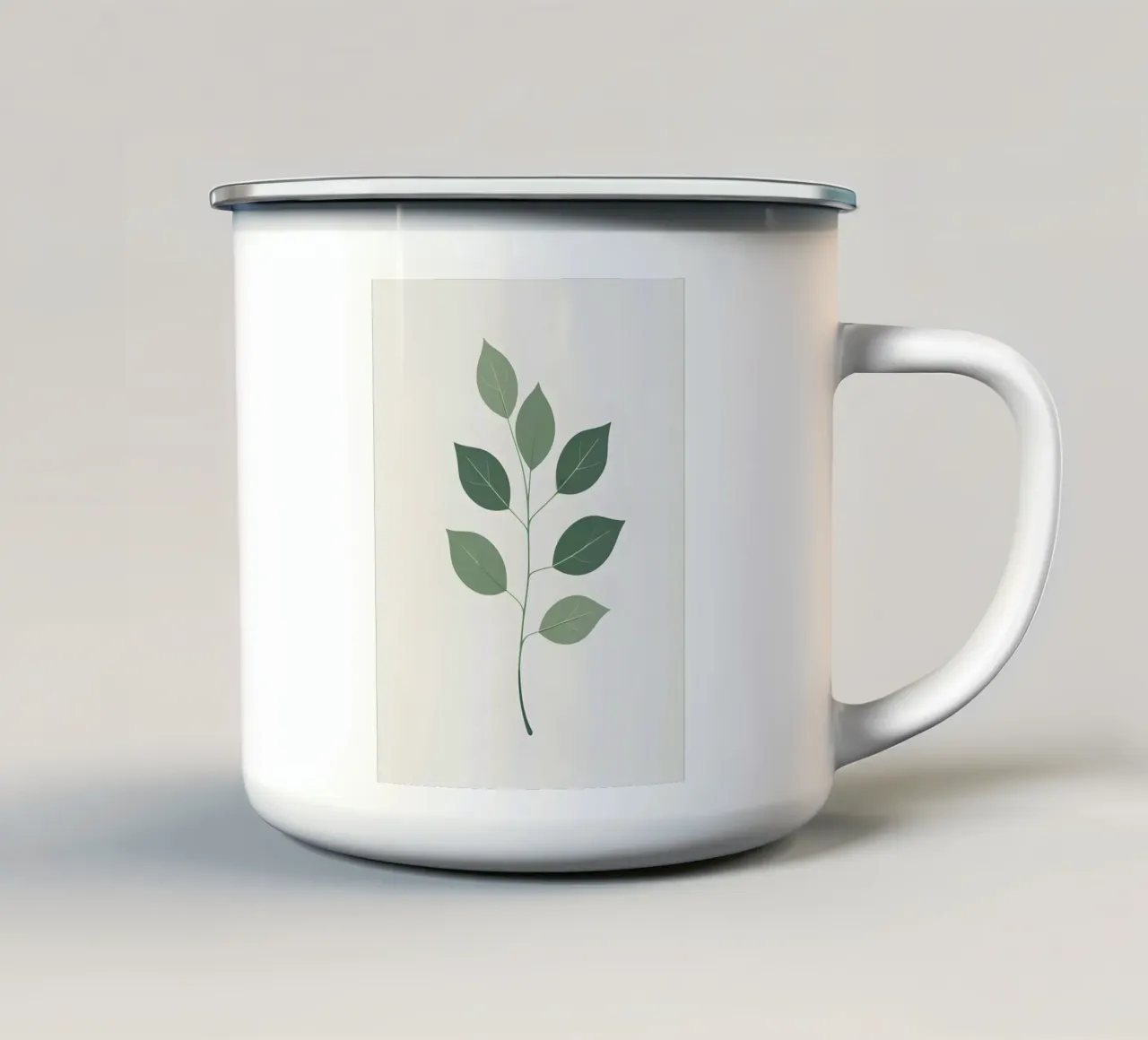 Ramo singolo Deluxe tazza in smalto da Botanical Gallery