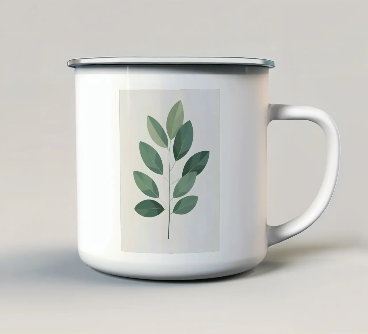 Ramo singolo Deluxe tazza in smalto da Botanical Gallery