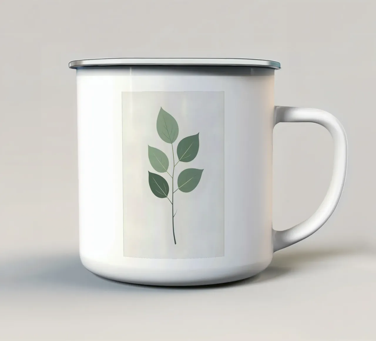 Ramo singolo Deluxe tazza in smalto da Botanical Gallery