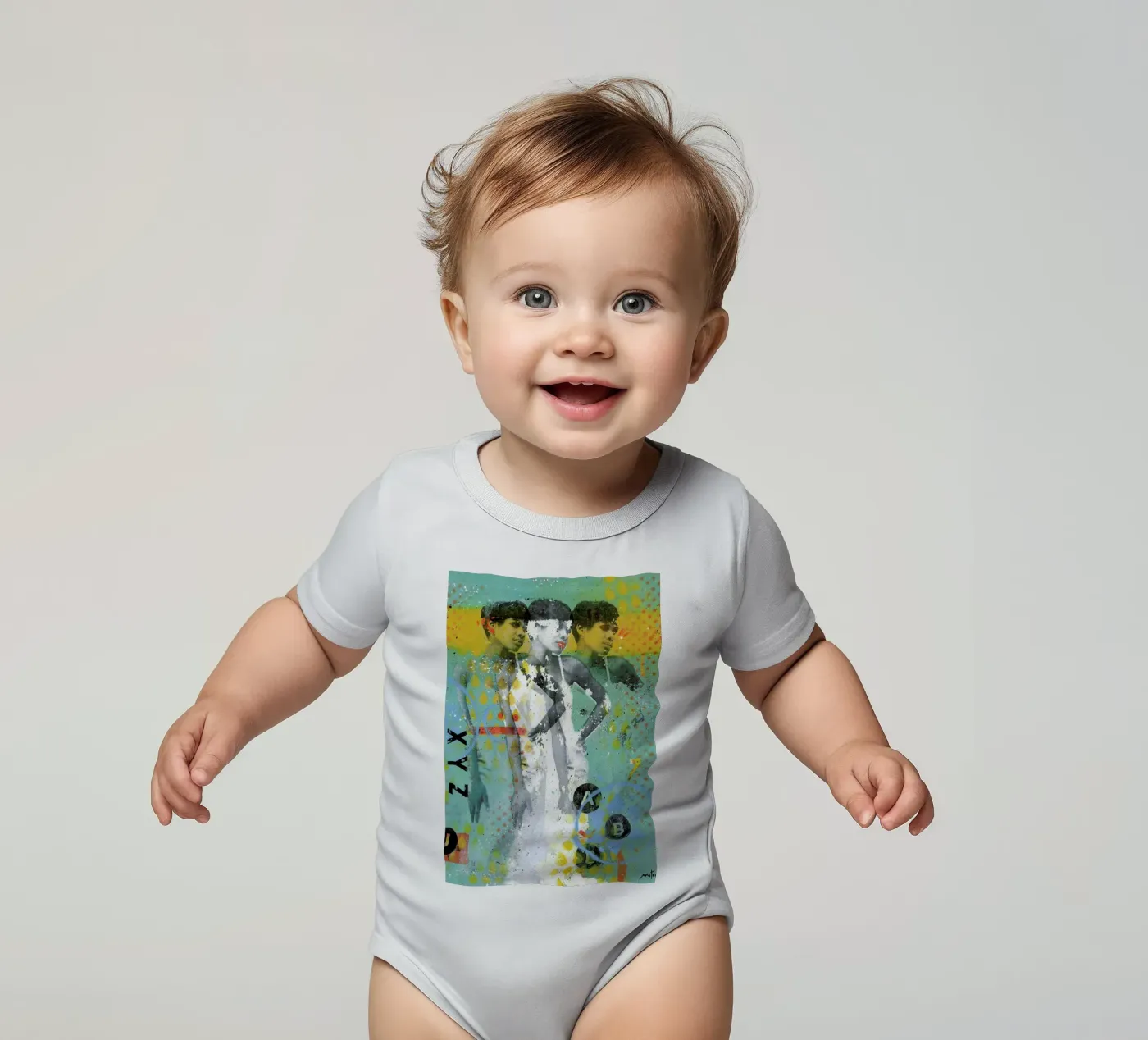 ABC Kurzarm Babybody von Tameo