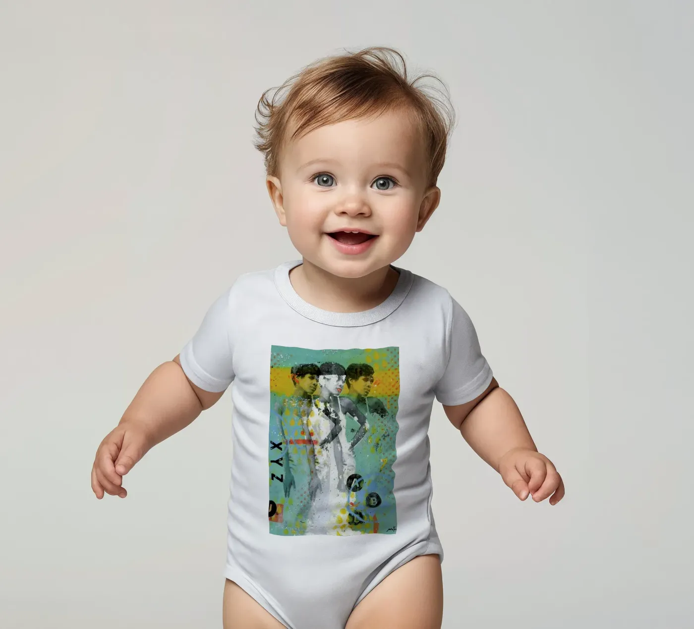 ABC Kurzarm Babybody von Tameo