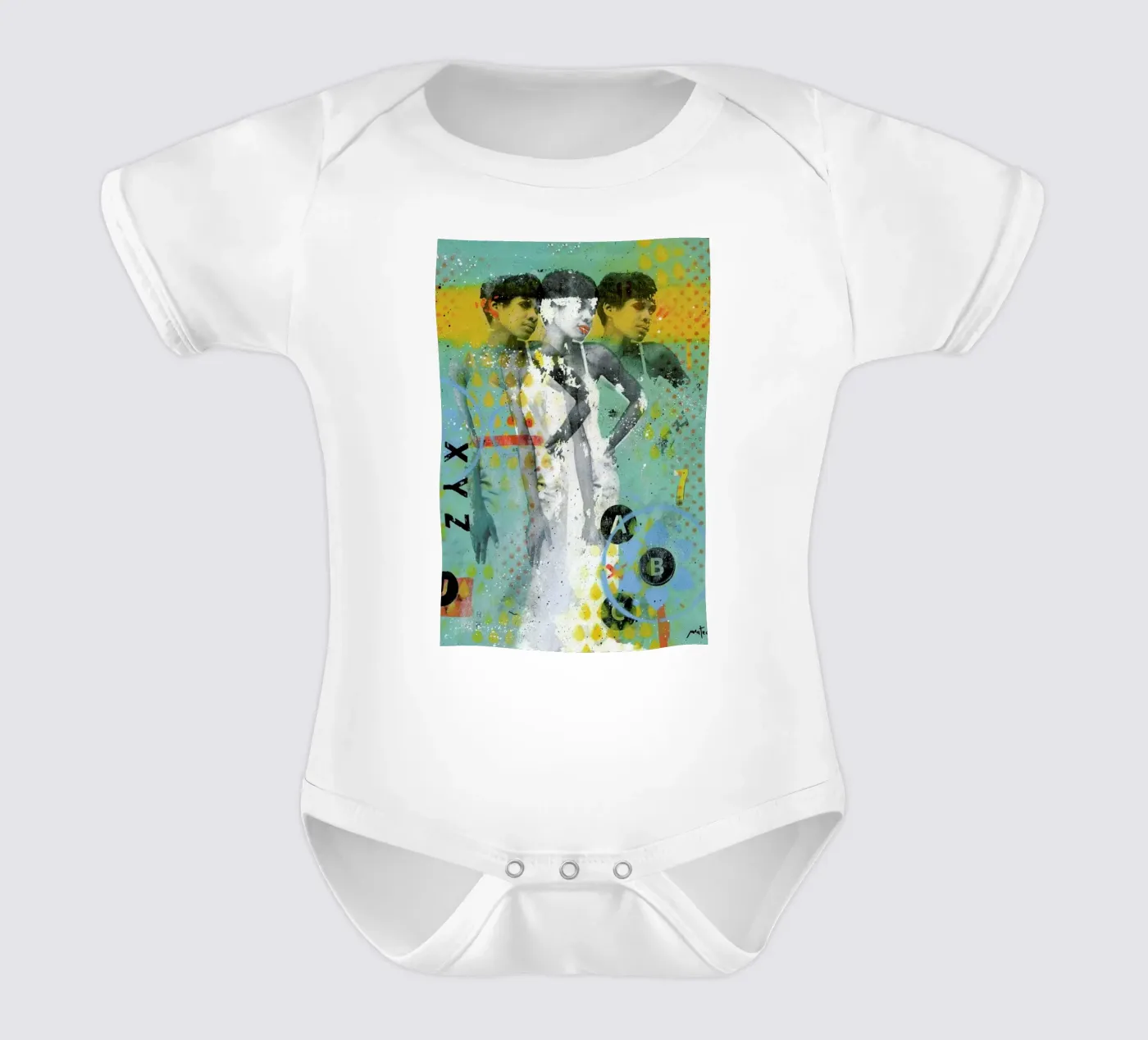 ABC Kurzarm Babybody von Tameo