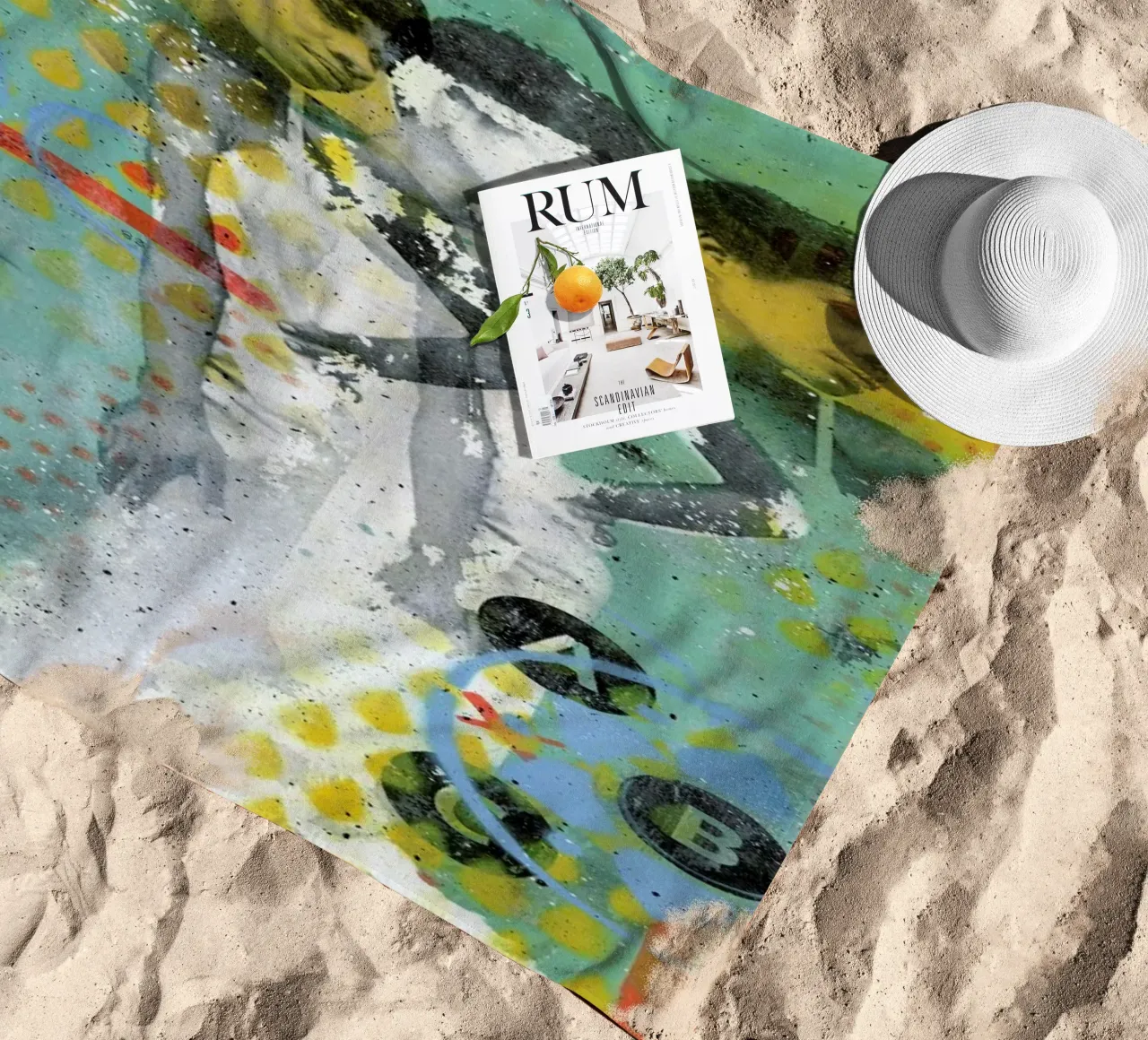 ABC beach towel by Tameo