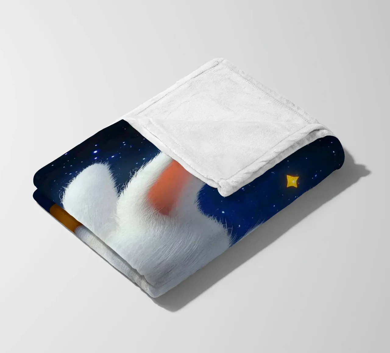 Chiaro di luna e coniglietti coperta in pile da M-Ulrich-Digital Art