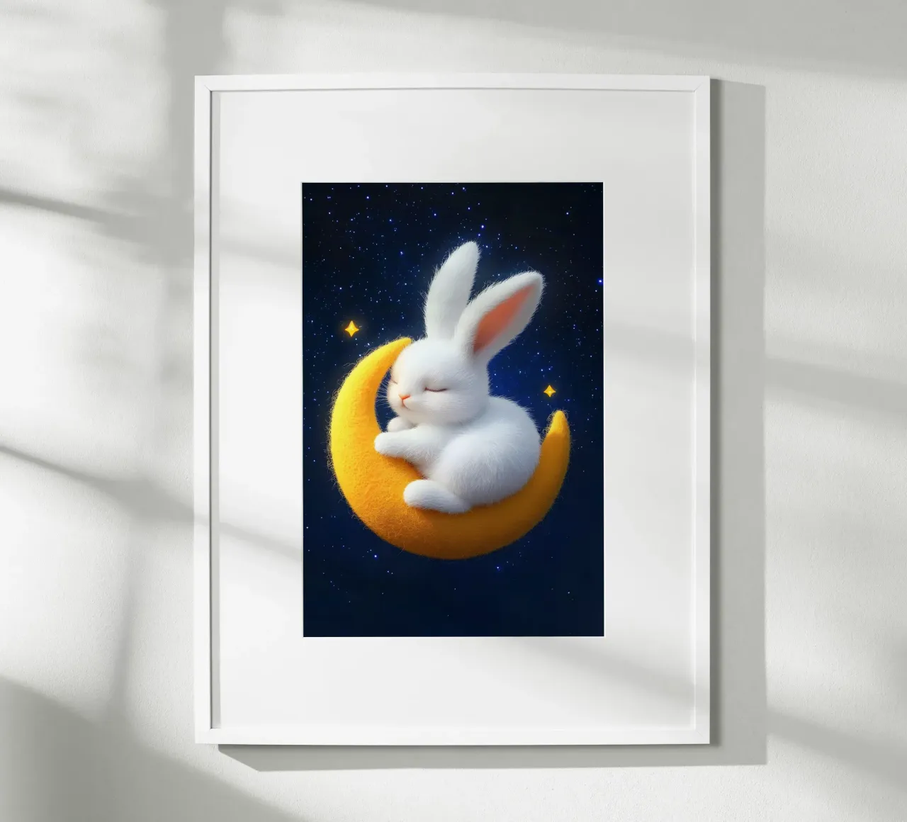 Chiaro di luna e coniglietti carta hahnemühle da M-Ulrich-Digital Art