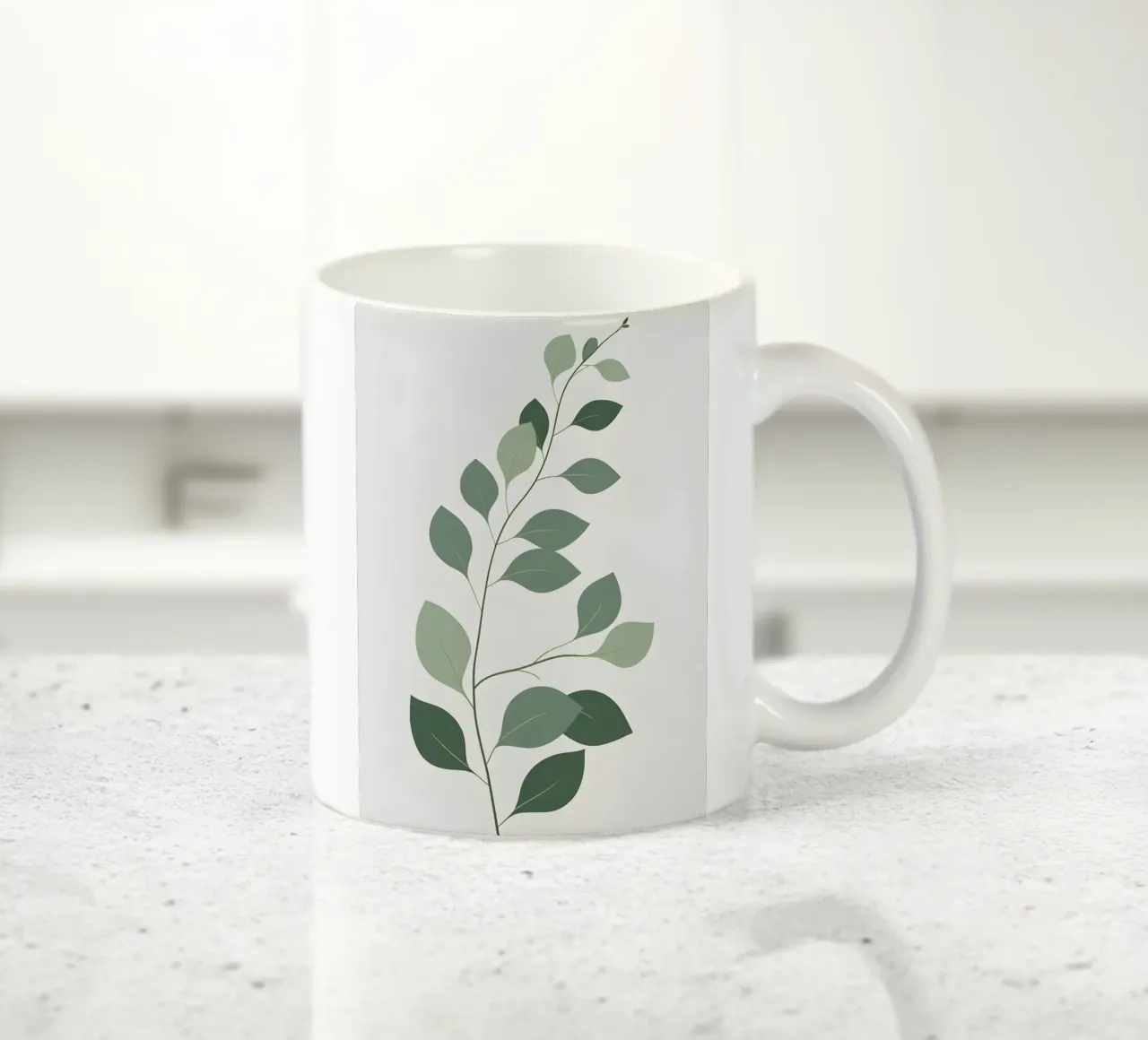 Ramo curvo tazza in ceramica da Botanical Gallery