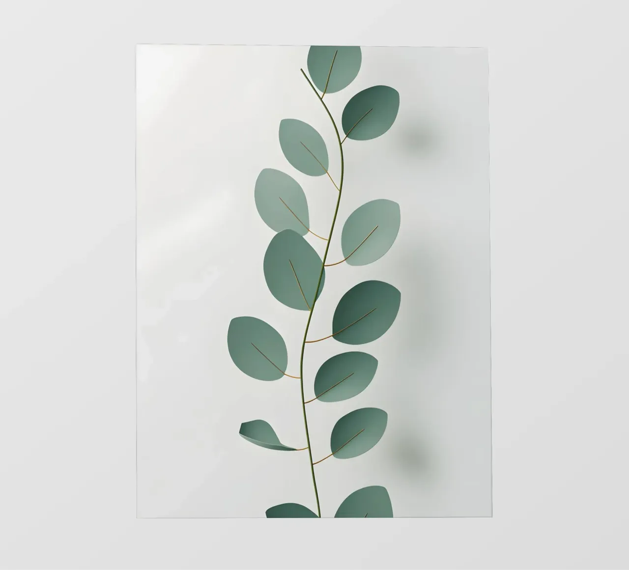 Ramo curvo telo in pvc da Botanical Gallery