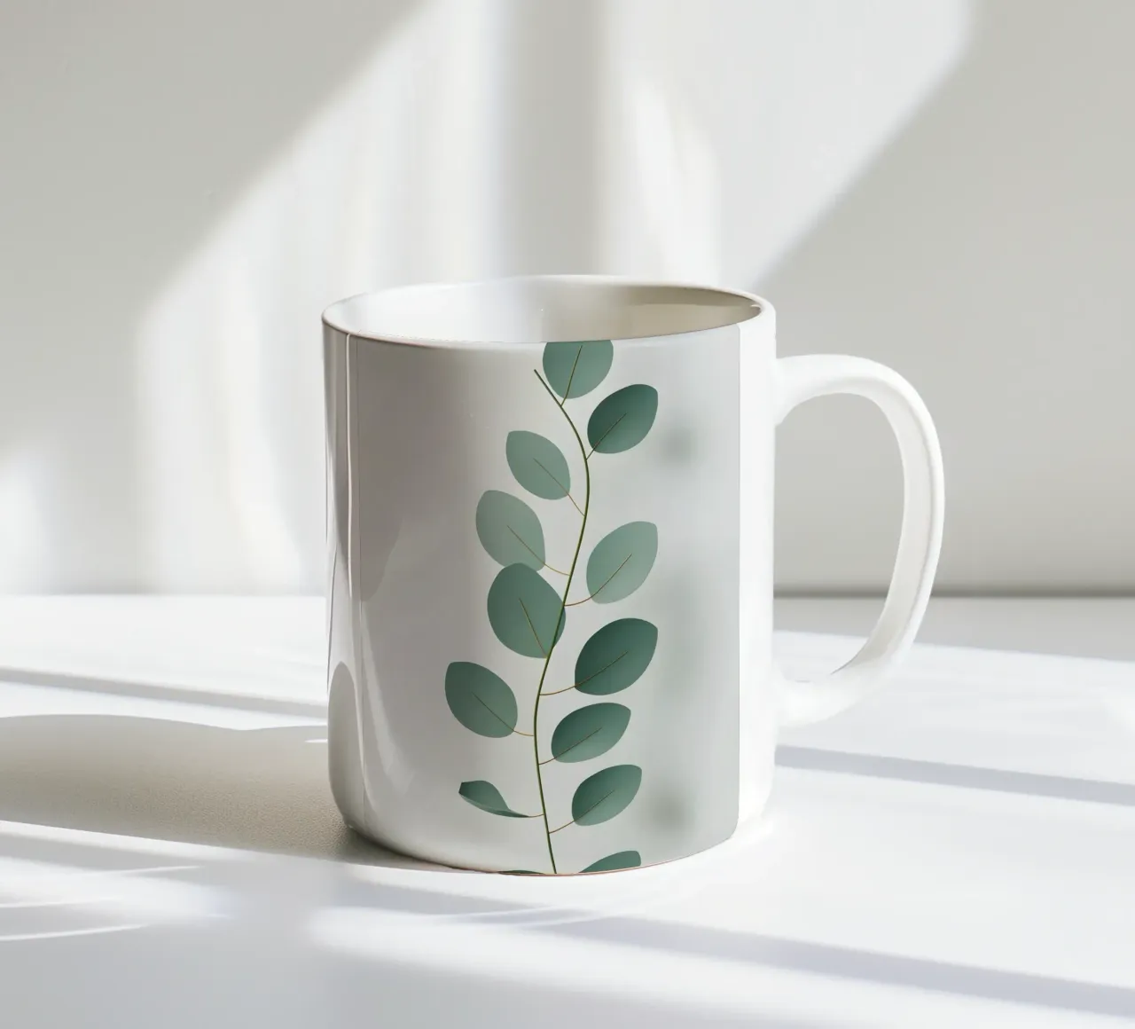 Ramo curvo tazza in ceramica da Botanical Gallery
