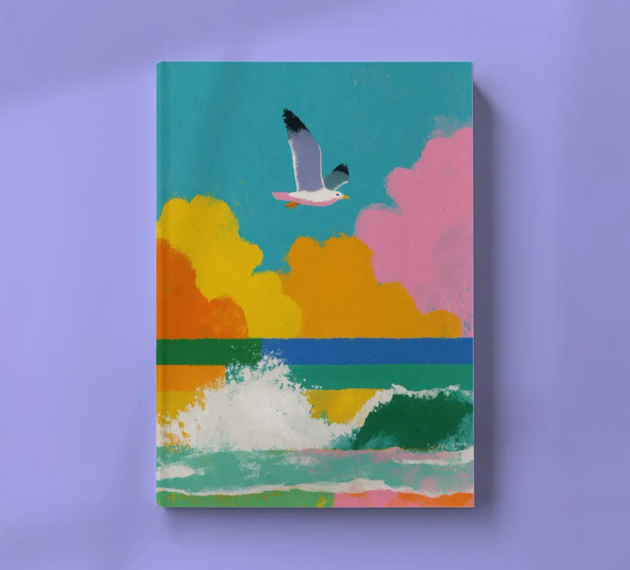 Gabbiano allegro sul mare diario da Nikis Art Studio