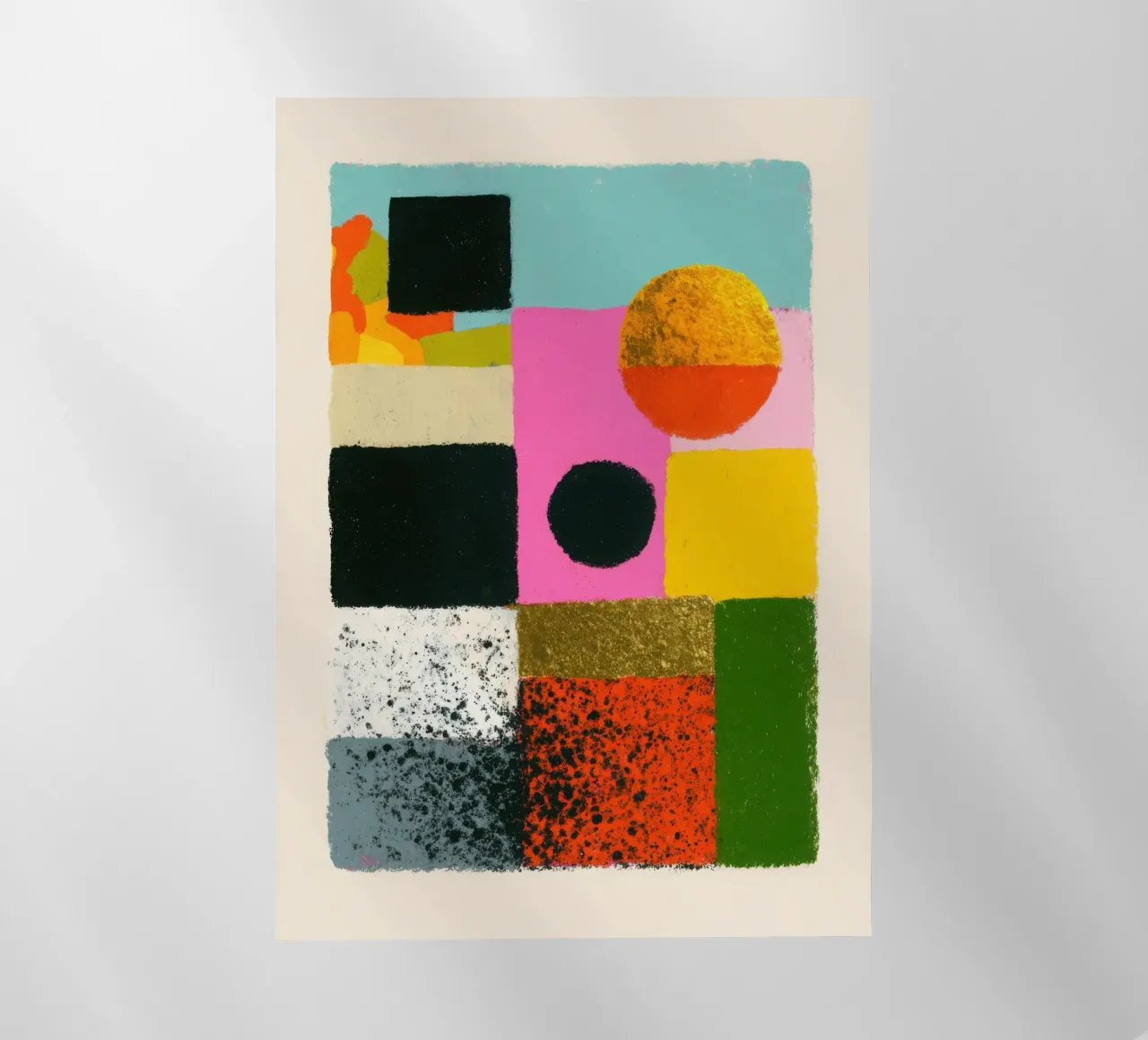 Composizione astratta con campi di colore pellicola backlit da Nikis Art Studio