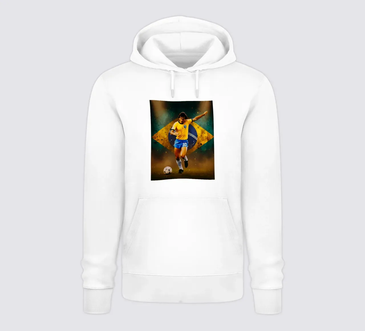 Zico la leggenda felpa con cappuccio da Lembayung art