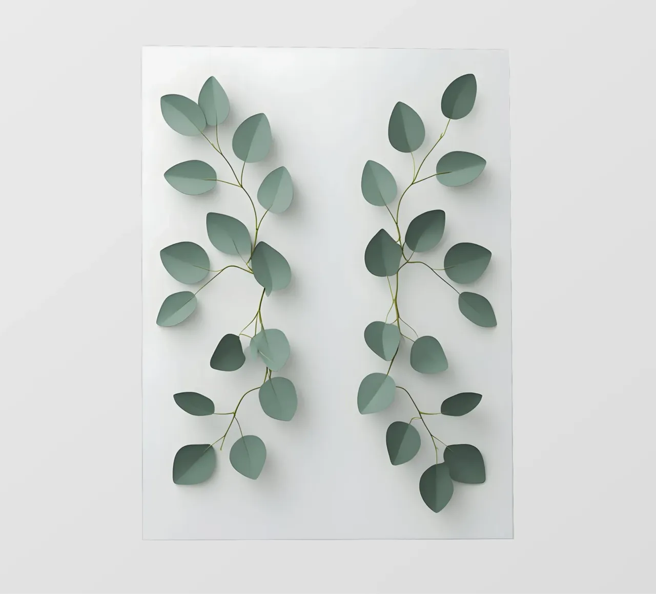 Coppia simmetrica telo in pvc da Botanical Gallery