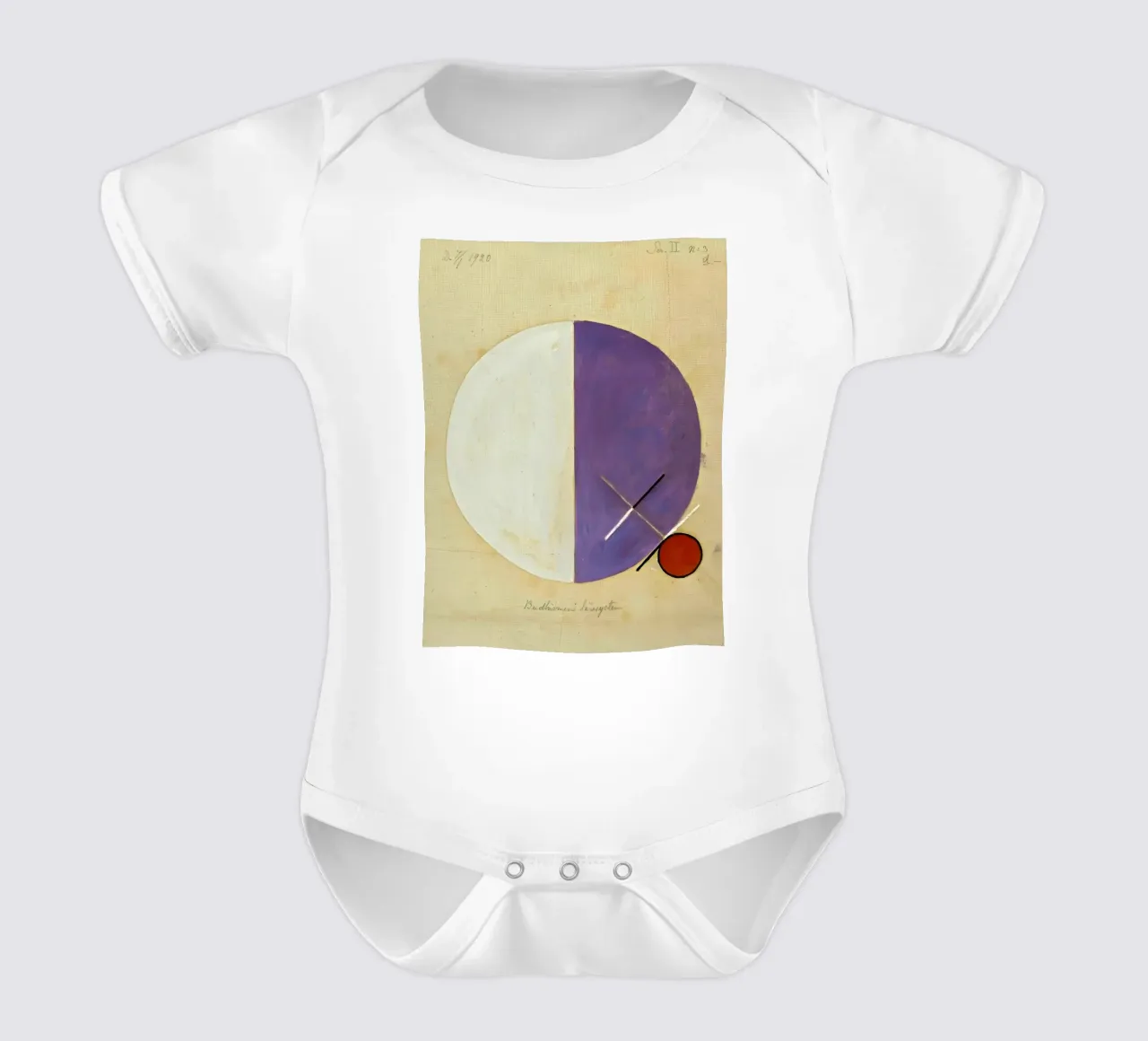 Hilma Af Klint - No. 3d The Teachings of Buddhism, 1920 short-sleeve baby romper by William Store