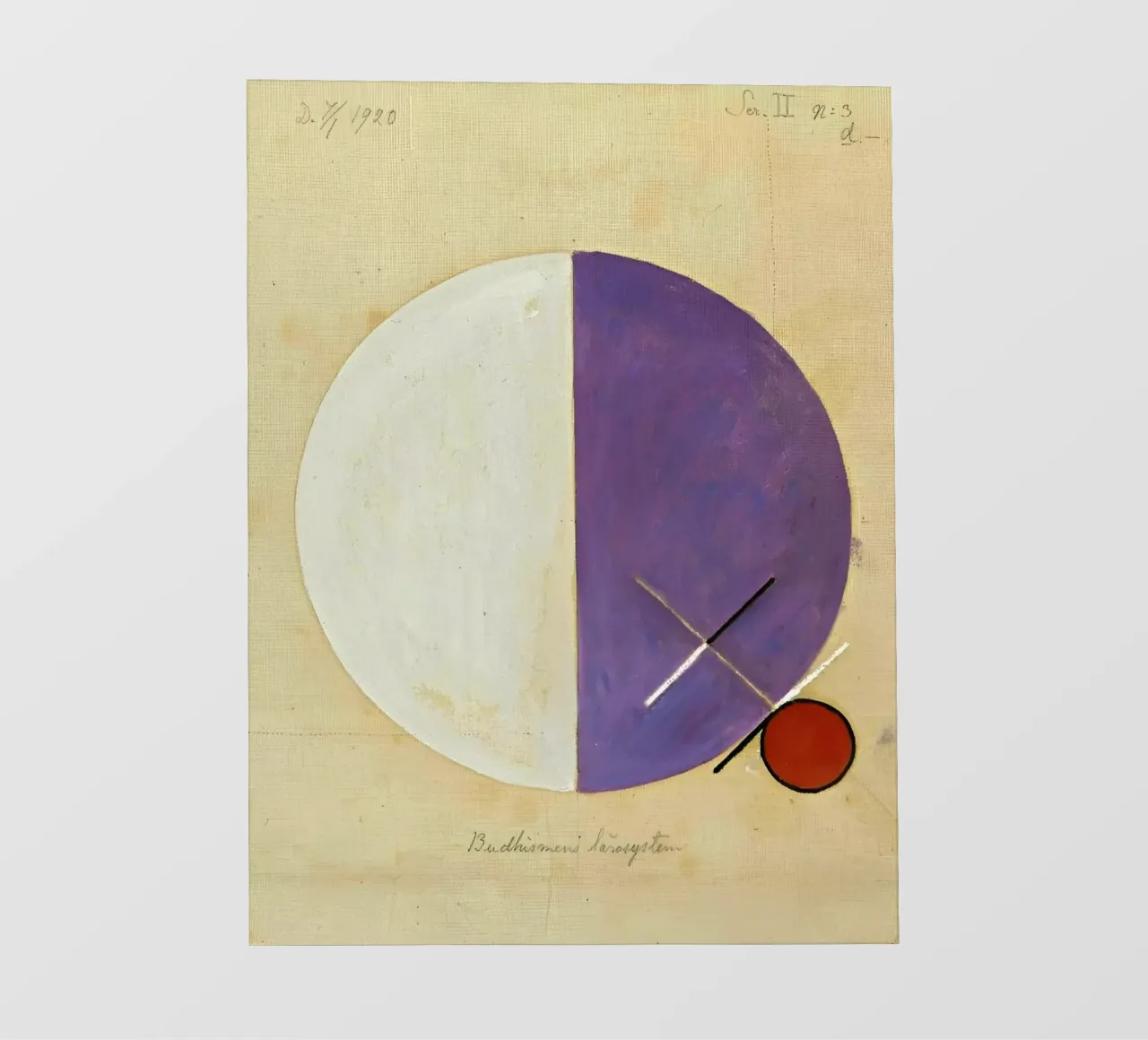 Hilma Af Klint - n. 3d Gli insegnamenti del buddismo, 1920 pellicola backlit da William Store