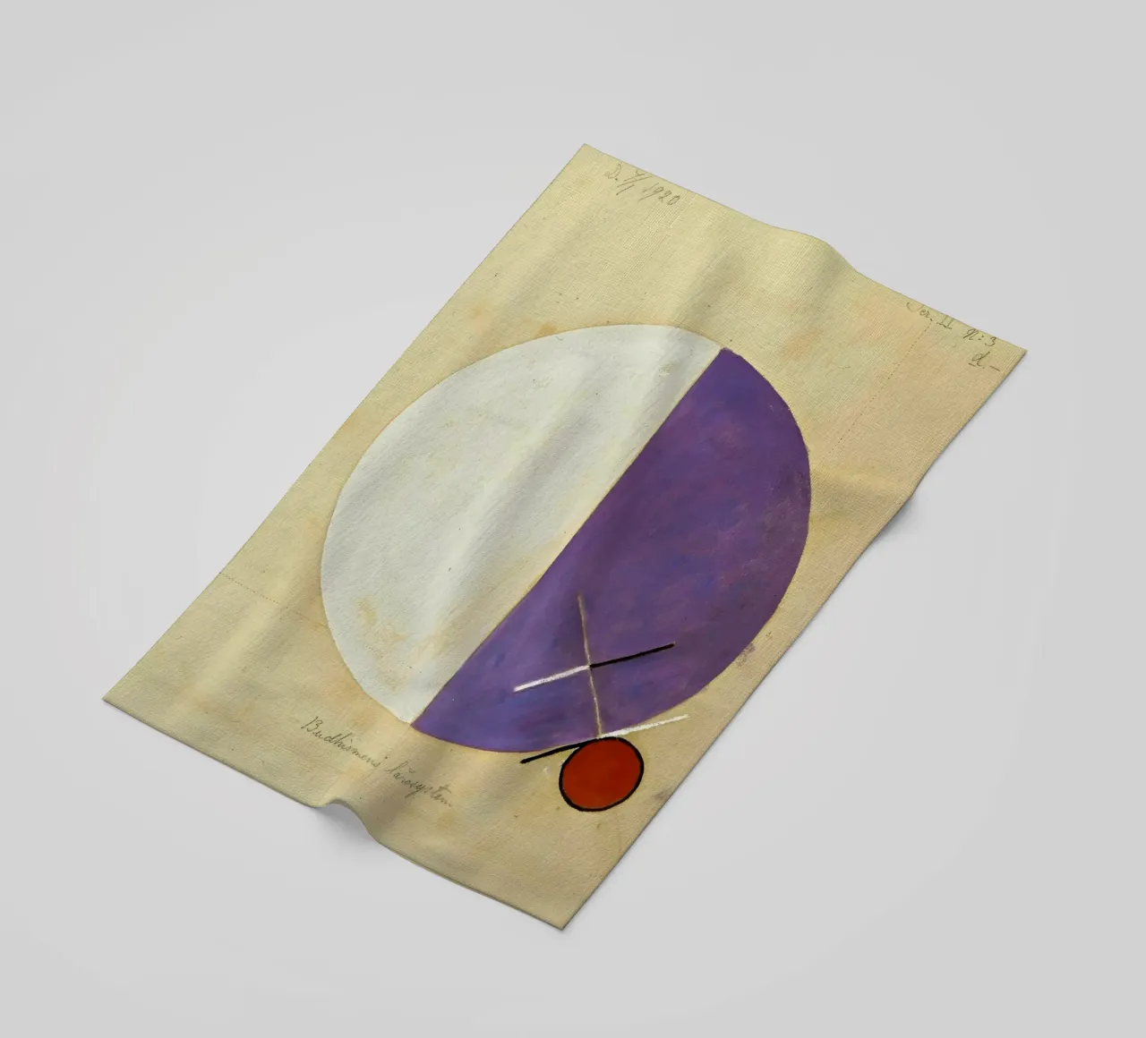 Hilma Af Klint - n. 3d Gli insegnamenti del buddismo, 1920 telo mare da William Store